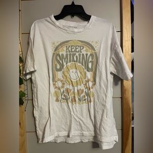 White Oversized Graphic T-Shirt